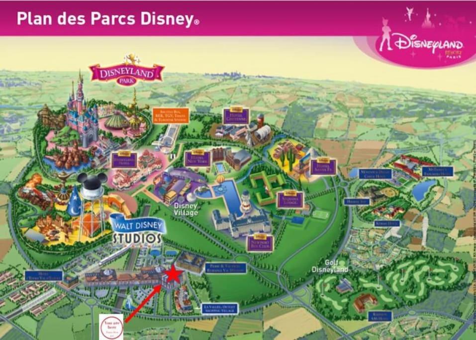 Place Toscane, 8P, Fibre Et Parking A Disneyland Apartamento Serris Exterior foto